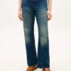 Mid-Rise Loose Straight Jeans