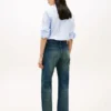 Mid-Rise Loose Straight Jeans