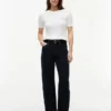 Mid-Rise Selvedge Loose Straight Jeans