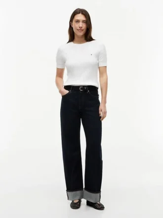 Mid-Rise Selvedge Loose Straight Jeans