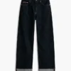 Mid-Rise Selvedge Loose Straight Jeans
