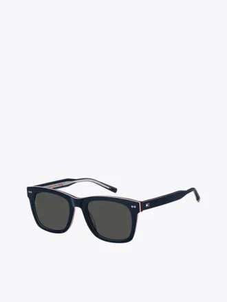 Moderne rektangulære solbriller i preppy stil