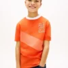 Monogram Banner Stripe T-skjorte for barn
