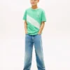 Monogram Banner Stripe T-skjorte for barn