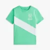 Monogram Banner Stripe T-skjorte for barn