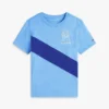 Monogram Banner Stripe T-skjorte for barn