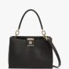 Monogram Clasp Medium Satchel Bag