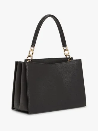 Monogram Clasp Medium Satchel Bag