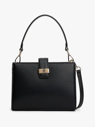 Monogram Clasp Mini Satchel Bag