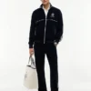 Monogram Crest velour-bukser