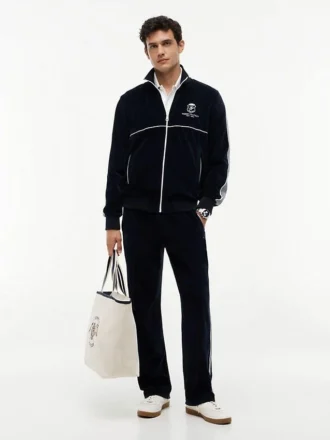 Monogram Crest velour-bukser