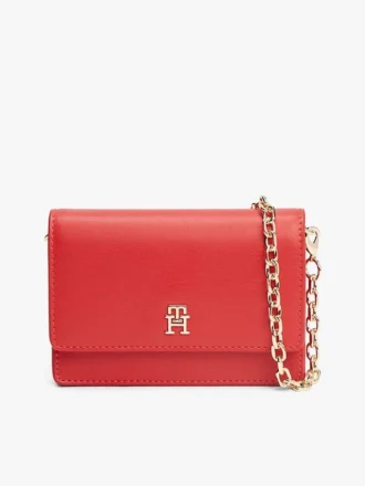 Monogram Logo Flap Chain Wallet