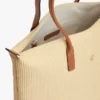 Monogram Logo Raffia Tote Bag