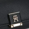 Monogram-lås, pebbled trefoldig lommebok