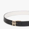 Monogram-spenne, vendbart skinnbelte