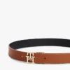 Monogram-spenne, vendbart skinnbelte