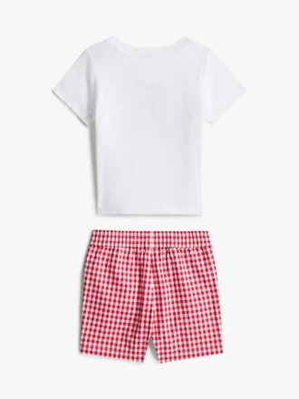 Monogram-T-skjorte og shortsett til babyer