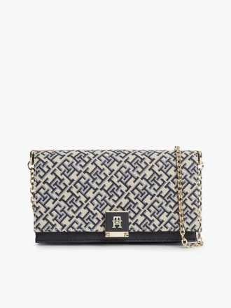 Monogramlås Jacquard-kjede Crossbody