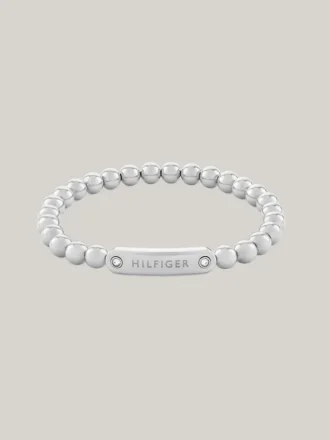 Monotype armbånd med metallperler