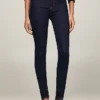 Mørkvasket skinny-Jeans med middels høy midje
