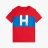Nautical H-logo T-skjorte med fargeblokker for barn