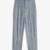 New York Label Glen Plaid Linen Bukser