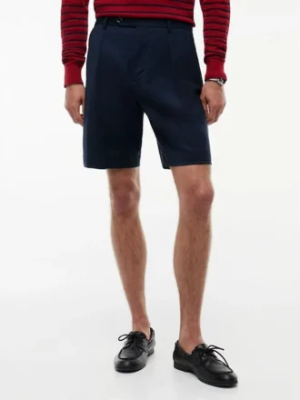 New York Label plissert ullchino-Shorts
