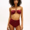 O-ring halterneck bandeau-bikinitopp