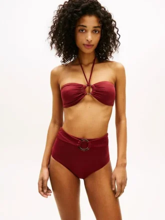 O-ring halterneck bandeau-bikinitopp