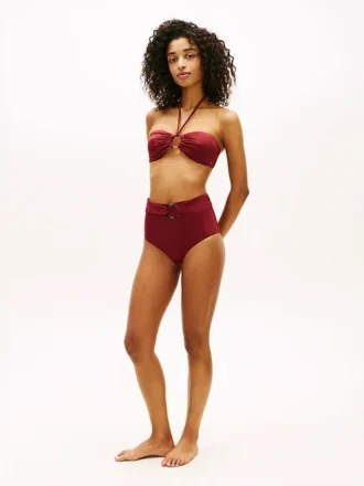 O-ring halterneck bandeau-bikinitopp