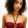 O-ring halterneck bandeau-bikinitopp
