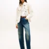 Oversized skjortejakke i twill