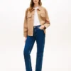 Oversized skjortejakke i twill
