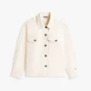 Oversized skjortejakke i twill