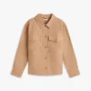 Oversized skjortejakke i twill