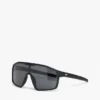 Oversized solbriller med maskeformet ramme