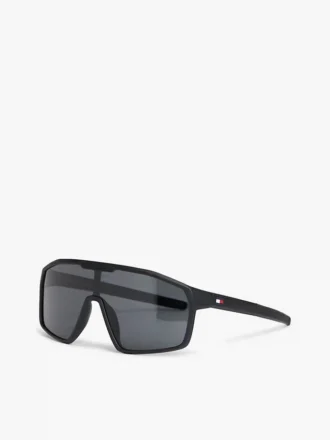 Oversized solbriller med maskeformet ramme