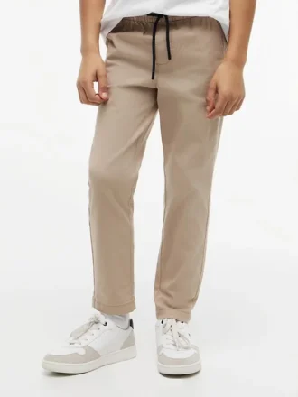 Paper-Touch Stretch Poplin-bukser for barn