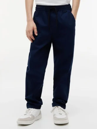 Paper-Touch Stretch Poplin-bukser for barn