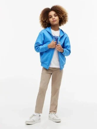Paper-Touch Stretch Poplin-bukser for barn