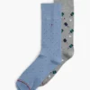 Pickleball & Dot Trouser Sokker 2-pak