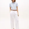 Plissert twill-chino