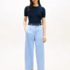 Plissert twill-chino