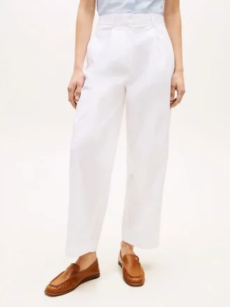 Plissert twill-chino