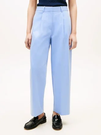 Plissert twill-chino