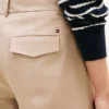 Plissert twill-chino
