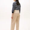 Plissert twill-chino
