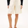 Plisserte poplin-Shorts