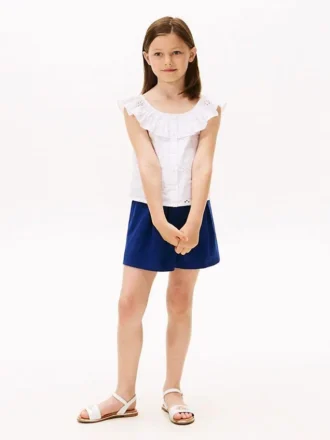 Plisserte shorts for barn