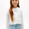 Pointelle-cardigan for barn